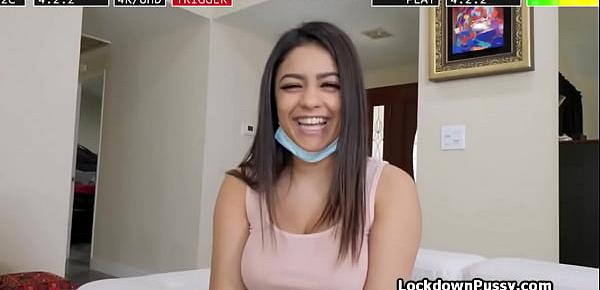  Fucking busty room mate Serena Santos during lock down